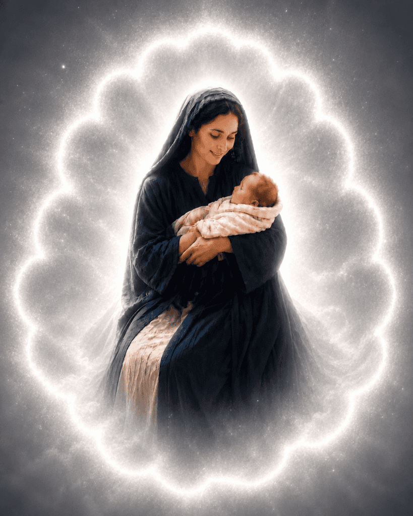Angel Gabriel tells Mary she will bear Jesus