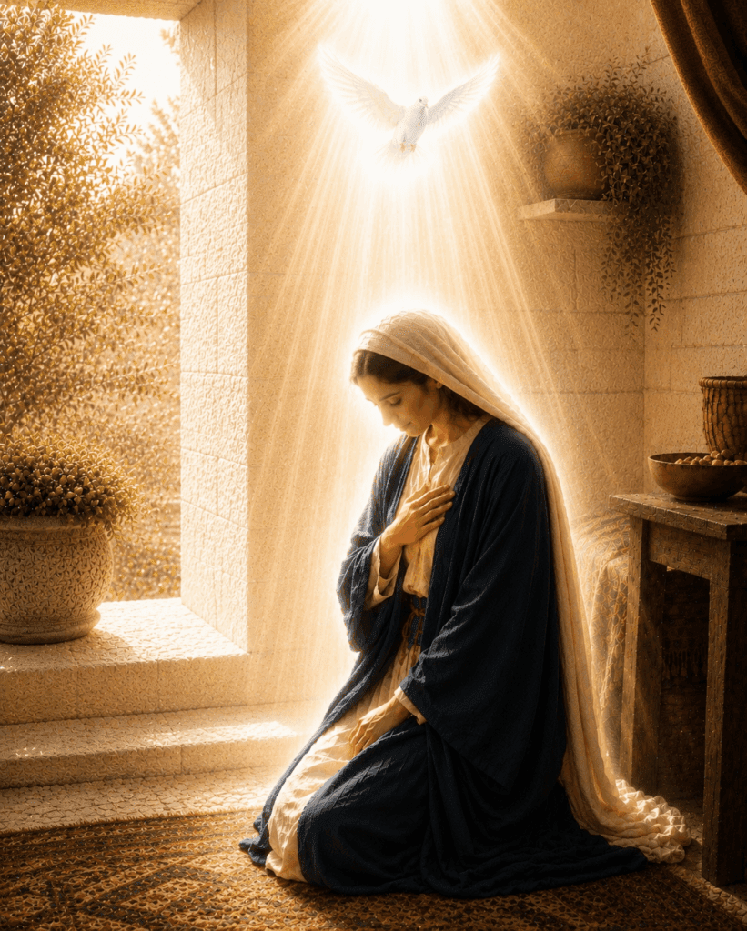 The Word became flesh through Mary's yes