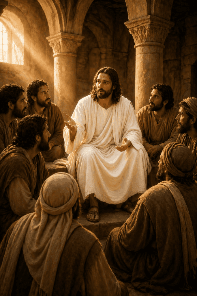 Second Glorious Mystery of the Rosary. The risen Jesus teaches His disciples about the Kingdom of God during the forty days before His Ascension.