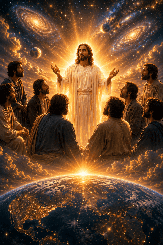 Second Glorious Mystery of the Rosary. Jesus promises His disciples, ‘I will be with you always, even to the end of the age,’ assuring them of His constant presence.