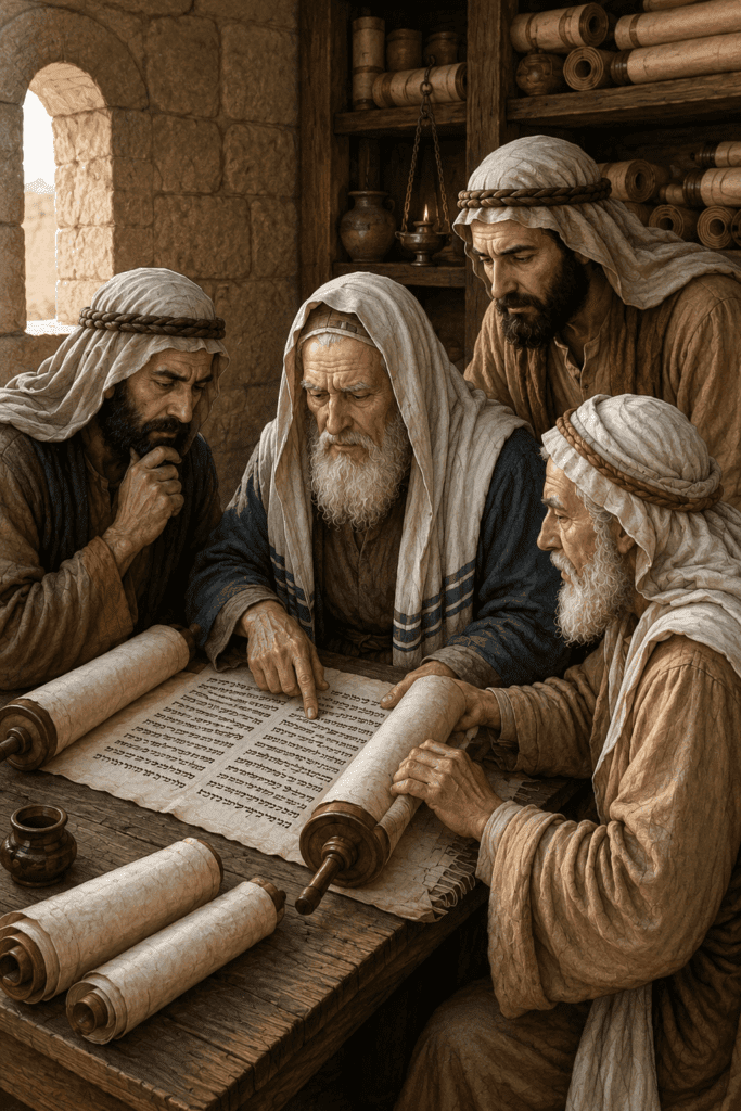 scholars studying torah messiah birth.