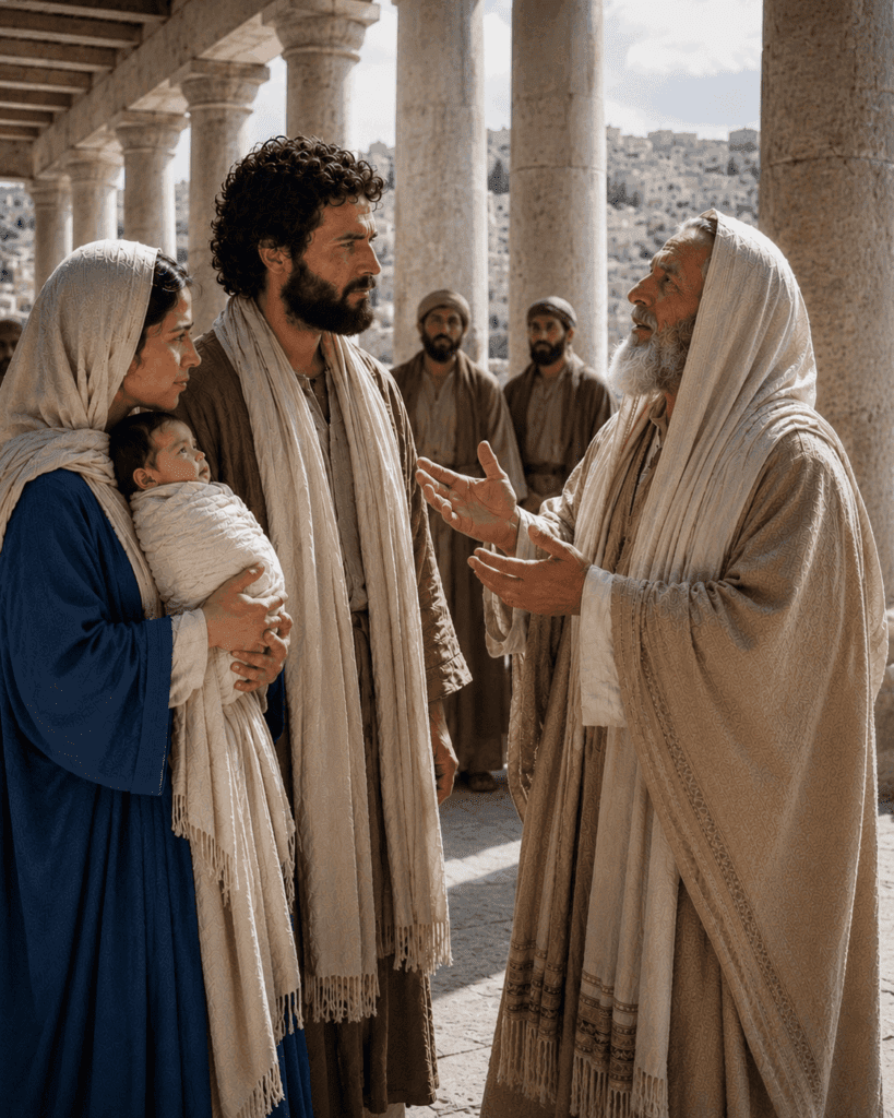Simeon praises God for the gift of salvation