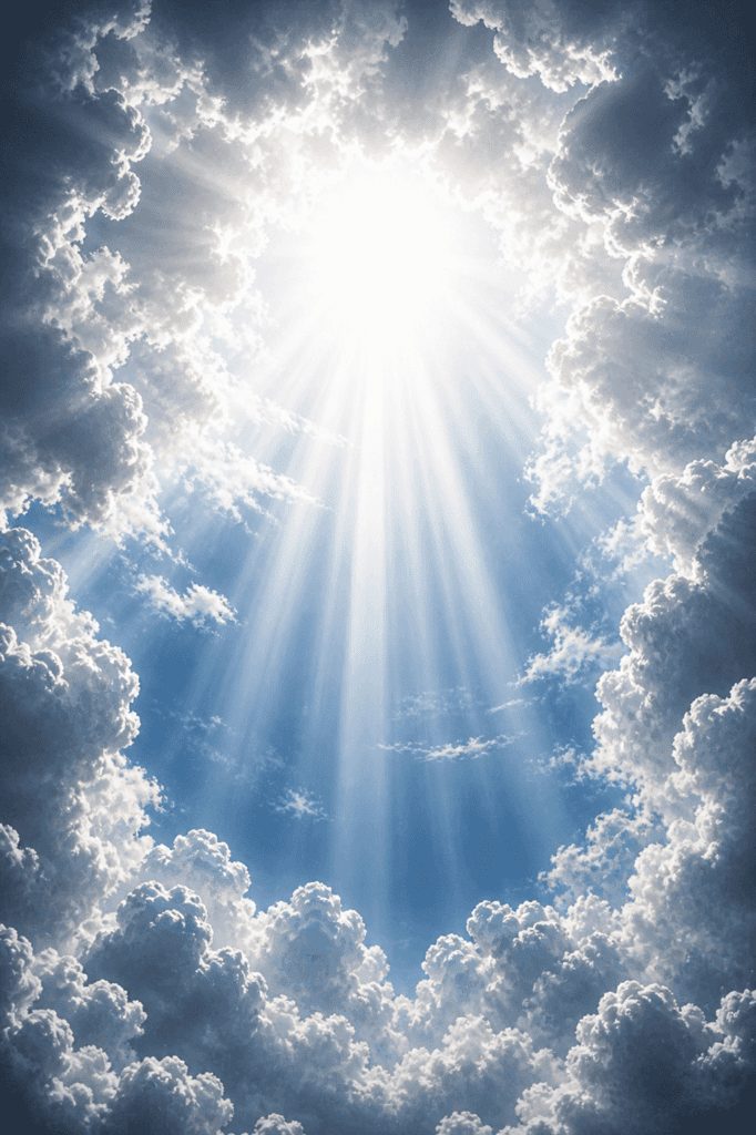 Fourth Luminous Mystery of the Rosary. A voice from the cloud proclaims, ‘This is My beloved Son,’ as the disciples witness the glory of the Transfiguration.