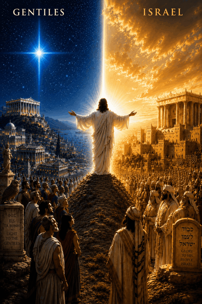 Jesus is revealed as a light to the Gentiles