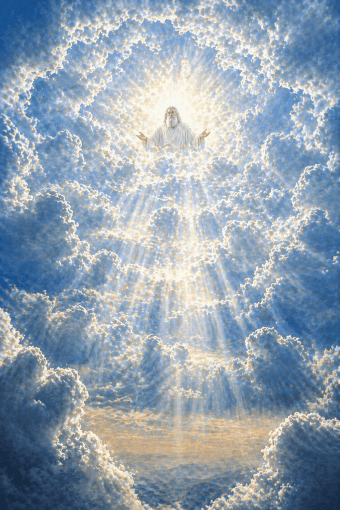 Fourth Luminous Mystery of the Rosary. The Father’s voice from the cloud declares, ‘This is My beloved Son; listen to Him,’ during the Transfiguration.